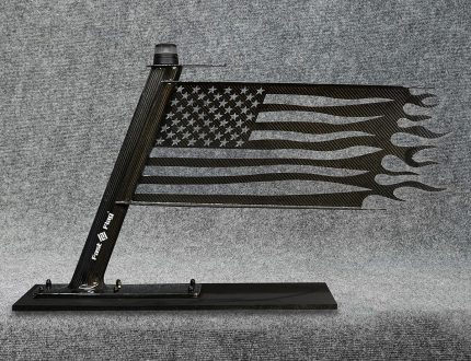 Fast Flag 20" Carbon Fiber Extreme Flame Design Flag - Carbon Fiber Boat Flags