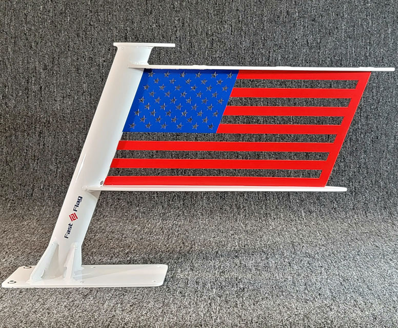 Fast-Flag Custom Option Example. SuperSport Stencil shown with Hydro Dip Special Finish