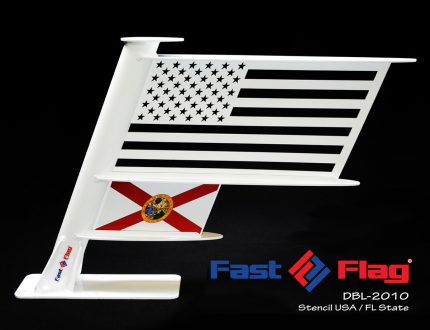 SuperSport Stencil with Solid State Flag | Fast-Flag Metal Boat Flags