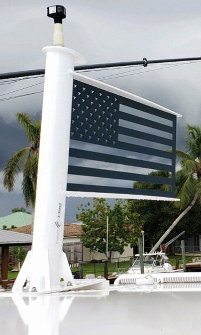 FastFlag Metal and Weather resistant American Flag for Boats.