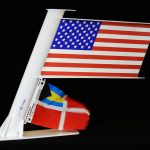 Fast-Flag Product Gallery SuperSport Solid/Fabric Metal American Boat Flag