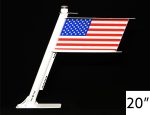 Fast-Flag SuperSport 20" Solid Flag with Burgee Attachment - Metal Boat Flag