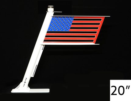 Fast-Flag SuperSport 20" Stencil Flag with Burgee Attachment - Metal Boat Flag