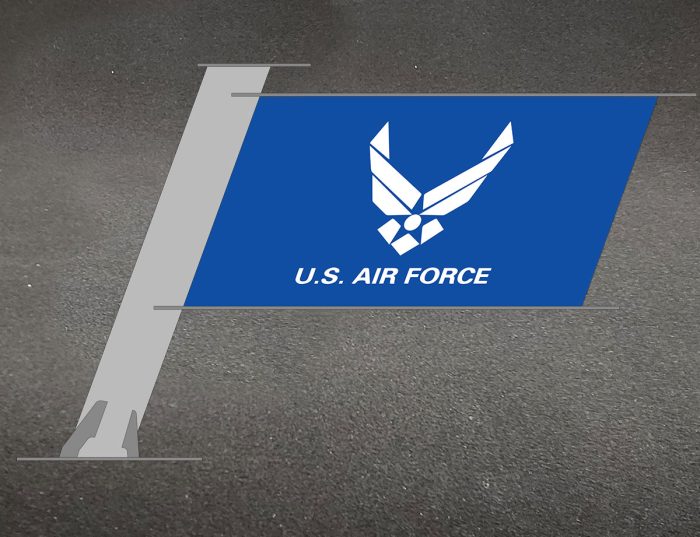 SuperSport Military & Service Flag Product Mockup: Air Force