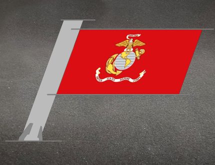 SuperSport Military & Service Flag Product Mockup: Marines